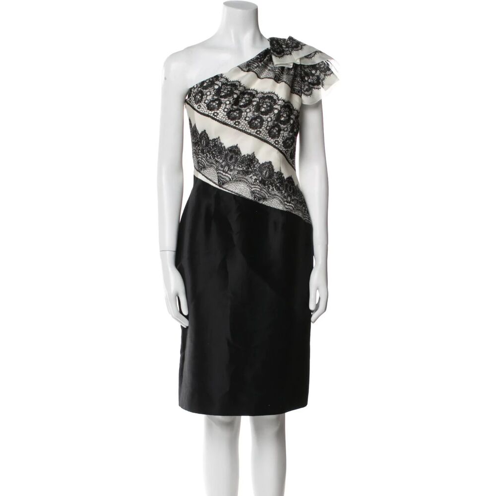 Carolina Herrera Silk Knee-Length Dress Size: US 8 - Picture 7 of 15